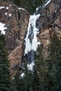 Colorado Rocky Mountain Frozen Waterfall Royalty Free Stock Photo