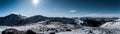 Colorado Rocky Mountains covered in Winter snow. Mt. Cupid, Loveland Pass