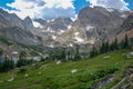 Colorado Rocky Mountains Indian Peaks Wilderness in summer Royalty Free Stock Photo
