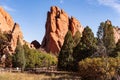 Colorado Scenic Beauty - Red Rock Formations at The Garden Of The Gods in Colorado Springs