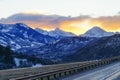 Colorado snowmass sun set