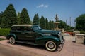 A 1937 Cadillac parked outside the Broadmoor Resort in Colorado Springs, Colorado Royalty Free Stock Photo