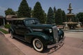 A 1937 Cadillac parked outside the Broadmoor Resort in Colorado Springs, Colorado Royalty Free Stock Photo