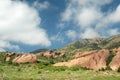 Colorado springtime landscape at Red Rocks Park Royalty Free Stock Photo