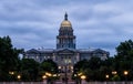 Dawn over the Colorado State Capital building. Denver, Colorado Royalty Free Stock Photo