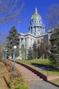 Colorado State Capitol Building, home of the General Assembly, Denver. Royalty Free Stock Photo