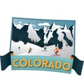 colorado state map. Vector illustration decorative design