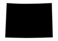 Colorado State silhouette map Royalty Free Stock Photo