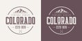 Colorado state textured vintage vector t-shirt and apparel desig