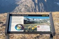 Storyboard sign for the Forest Canyon Overlook, a high elevation tundra area in Rocky Mountain