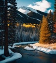 Colorado Winter Landscape Royalty Free Stock Photo