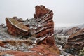 Colorado winter landscape at Red Rocks Park Royalty Free Stock Photo