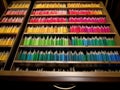 Colorcoded file folders in filing cabinet drawer Royalty Free Stock Photo