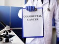 Colorectal cancer diagnosis on the clipboard