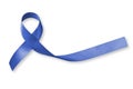 Colorectal/ Colon cancer, Acute Respiratory Distress Syndrome ARDS, and Tuberous Sclerosis awareness symbolic dark blue ribbon