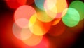 Colored abstract blurred light background in the night. ÃÂ¡lub circular bokeh lights Festive