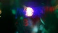Colored Abstract Blurred Light Background in the night. ÃÂ¡lub circular bokeh lights Festive