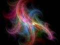 Colored abstract fractal effect light background Royalty Free Stock Photo