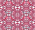 Colored abstract interweave geometric seamless pattern, EPS10. B Royalty Free Stock Photo