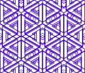 Colored abstract interweave geometric seamless pattern, EPS10. B Royalty Free Stock Photo