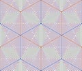 Colored abstract interweave geometric seamless pattern, EPS10. B Royalty Free Stock Photo