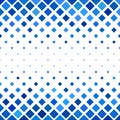 Colored abstract square pattern background - vector illustration from diagonal squares in blue tones Royalty Free Stock Photo