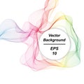 Colored abstract wave. Vector background. Design element. eps 10 Royalty Free Stock Photo