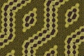 Colored African fabric - Seamless and textured pattern, geometric design, photo