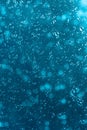 Colored air bubbles in water Royalty Free Stock Photo