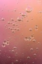 Colored air bubbles in water Royalty Free Stock Photo