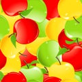 Colored apple background