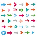 Colored Arrows Royalty Free Stock Photo