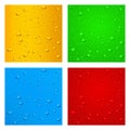 Colored background with water drops Royalty Free Stock Photo
