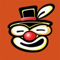 Bad Clown Face Royalty Free Stock Photo