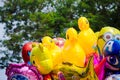 Colored balloons with famous cartoon characters of Walt Disney- Brasov, Romania