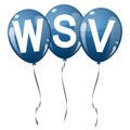 colored balloons with text WSV