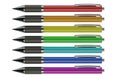 Colored ballpoint pens