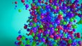 Colored Balls Background Theme Render Royalty Free Stock Photo