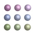 colored balls shapes. Round shape. Game element. Vector illustration.