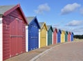 Colored bathing huts