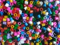 Colored beads for do-it-yourself jobs Royalty Free Stock Photo