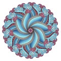 Colored Beautiful Decorative Ornate Mandala