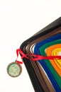 Colored belts in martial arts, and a part of judo uniform Royalty Free Stock Photo