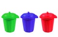 Colored bin Royalty Free Stock Photo