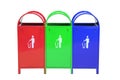 Colored bins