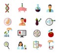 Colored Biotechnology Icon Set