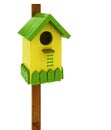 Colored birdhouse