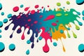 Colored blots seamless rectangular, abstract, colors
