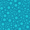 Colored blue circle seamless pattern shape art geometric graphic background vector illustration Royalty Free Stock Photo