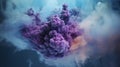 Colored blue purple clouds, smoke. Abstract background with clouds of smoke Royalty Free Stock Photo